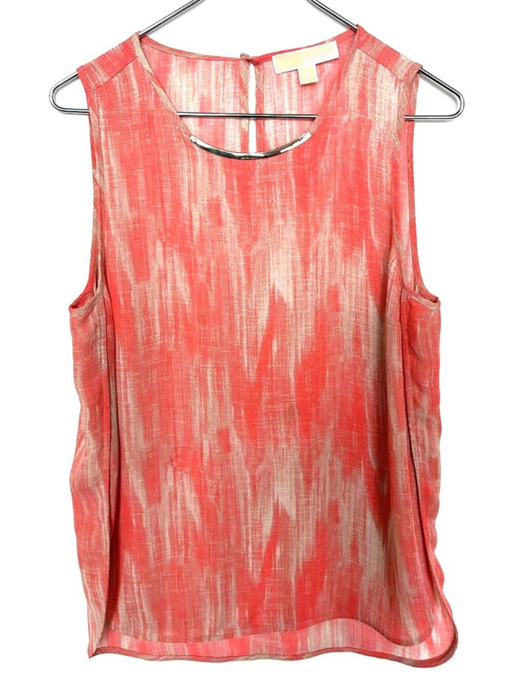 MICHAEL by MICHAEL KORS women's coral orange tank top size M